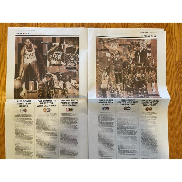 Final Four Shining Moments newspaper USA Today - Picture 2 of 3